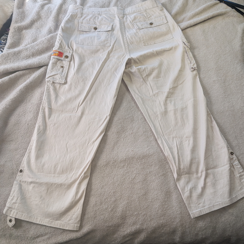 Fashion Bug White Cargo Pants - Picture 3 of 5